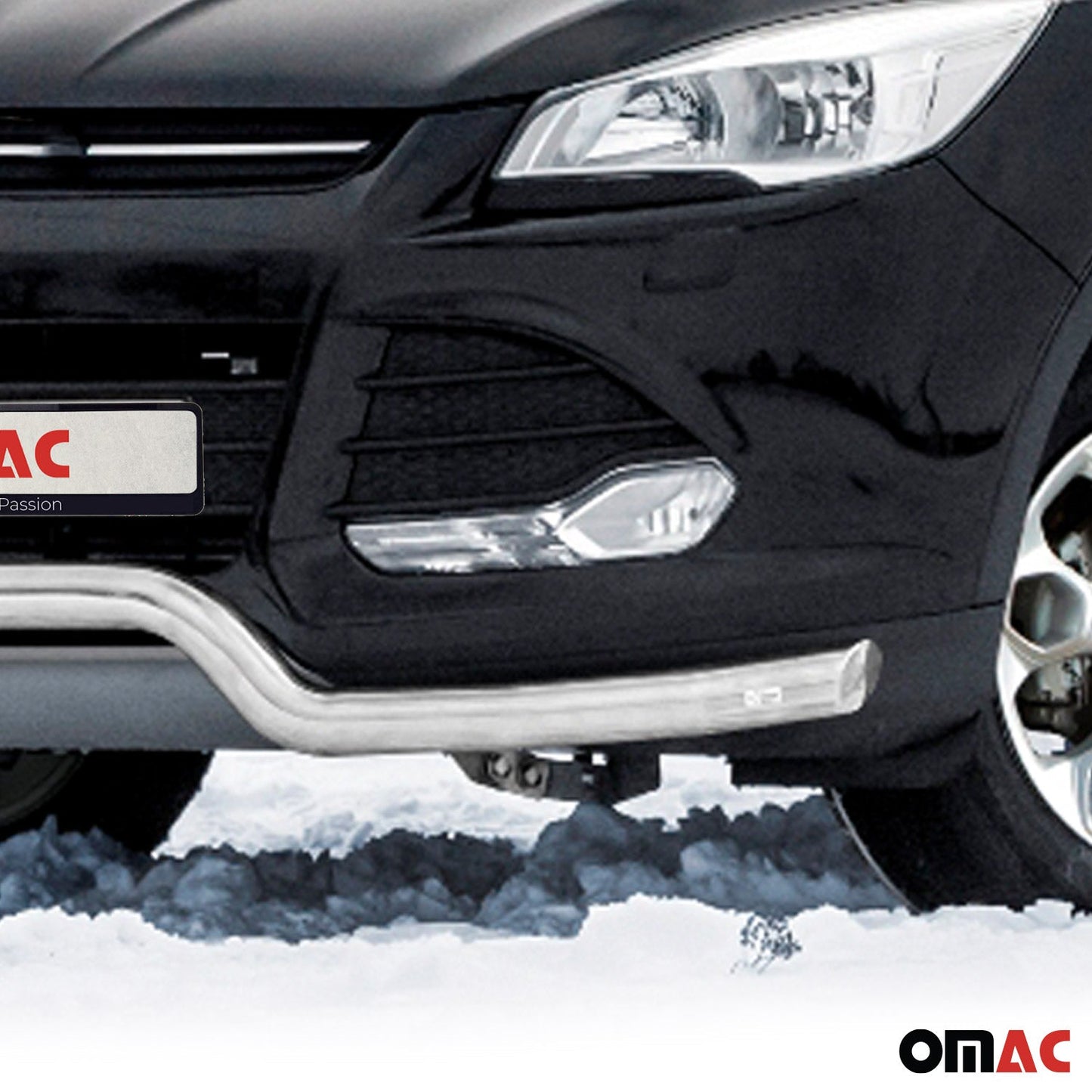 Bară de protecție față, bară de protecție față pentru Ford Kuga 2012-2017 cu ABE (omologare de tip germană), oțel, argintiu