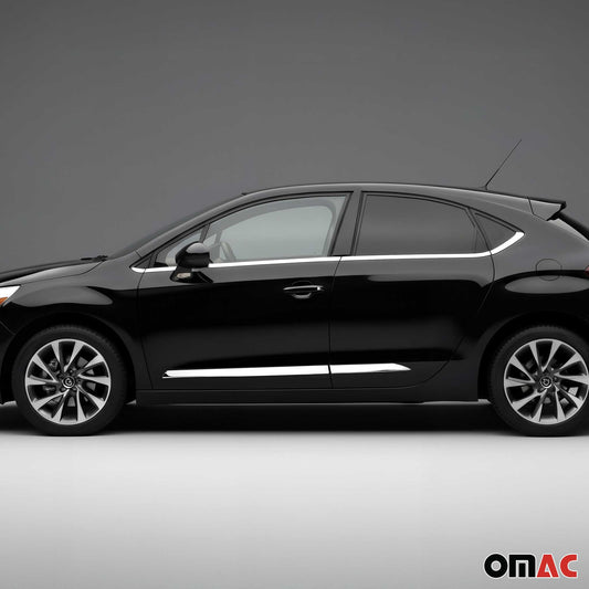 Seitentürleiste Türleisten Türschutzleiste für Citroen DS4 2011-2018 Chrom 4x