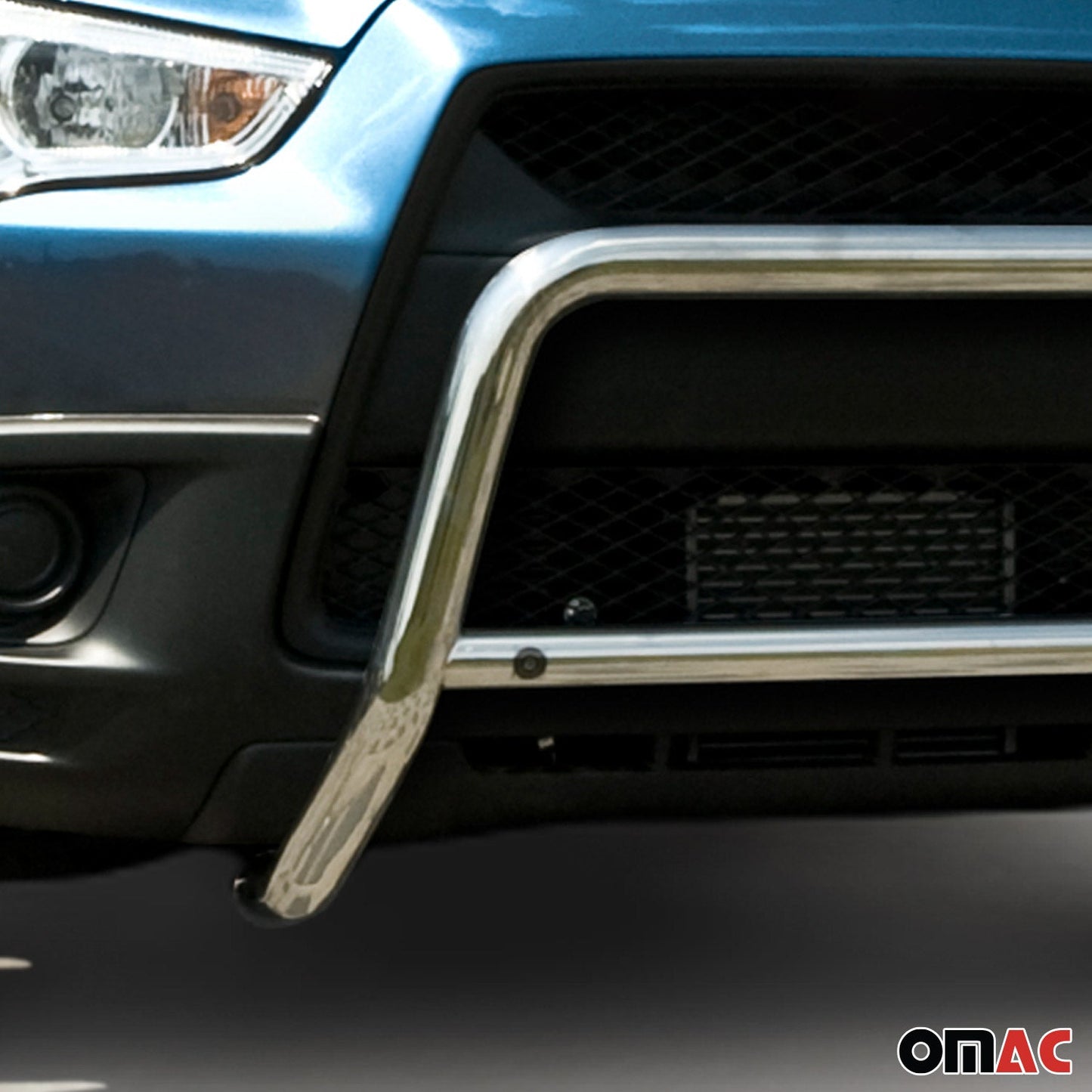 Bară de protecție/buton față pentru Mitsubishi ASX 2010-2013, omologată ABE, oțel, argintiu, protecție împotriva impactului