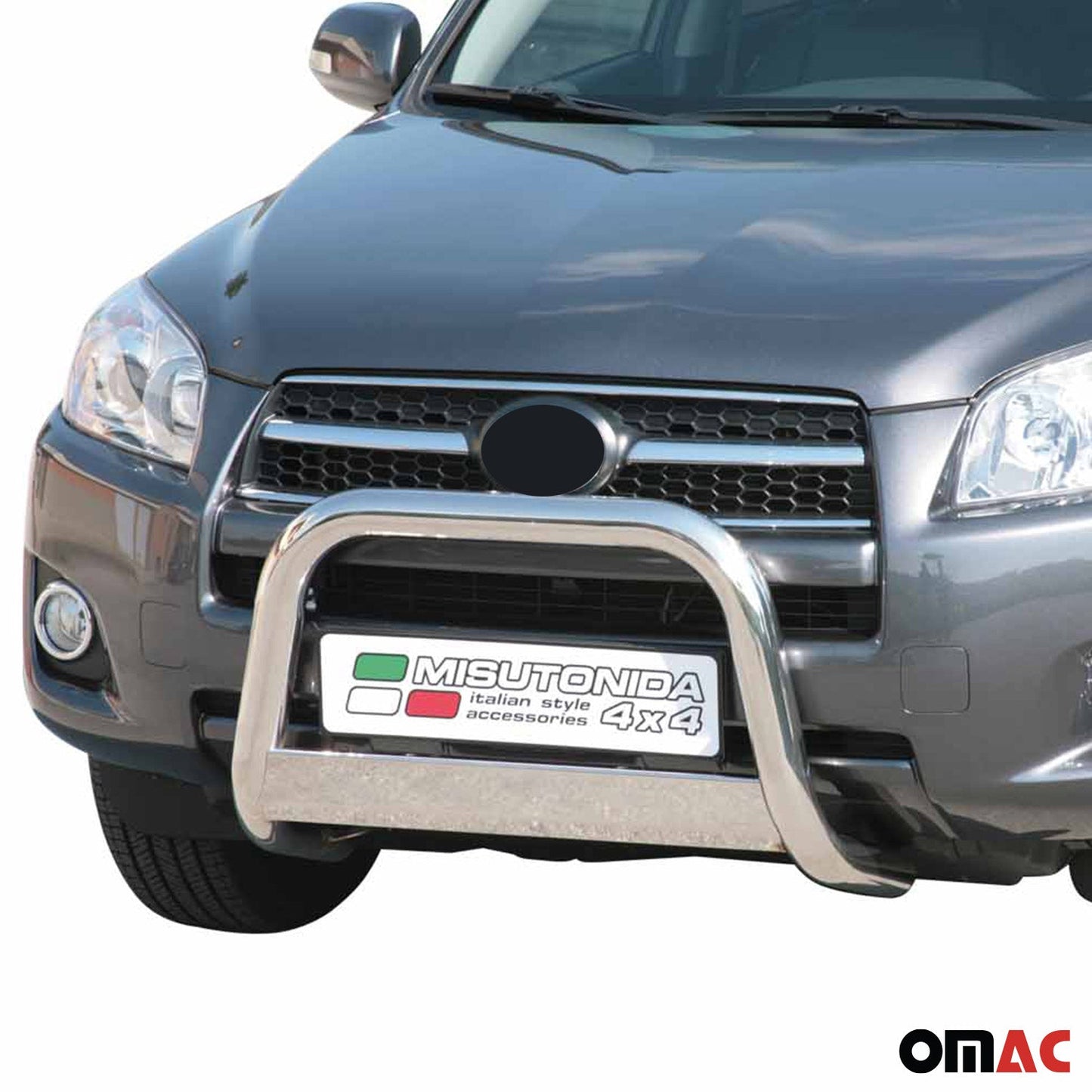 Bară de protecție/buton față pentru Toyota RAV4 XA30 2009-2010 ø63mm oțel argintiu