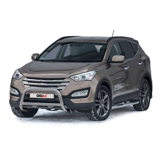 Frontbügel Schutz Frontschutzbügel für Hyundai Santa Fe 2012-2018 ABE Silber