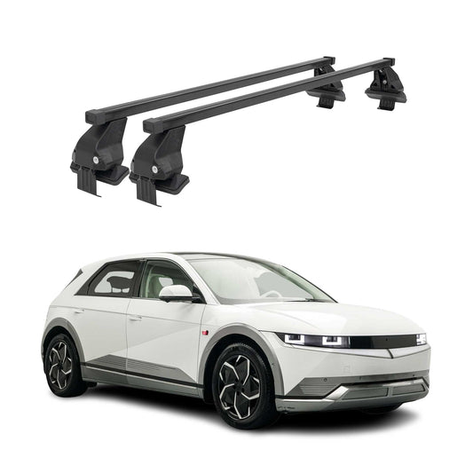 Menabo Dachträger Grundtäger für Hyundai Ioniq 5 2021-2025 50kg Stahl Schwarz 2x