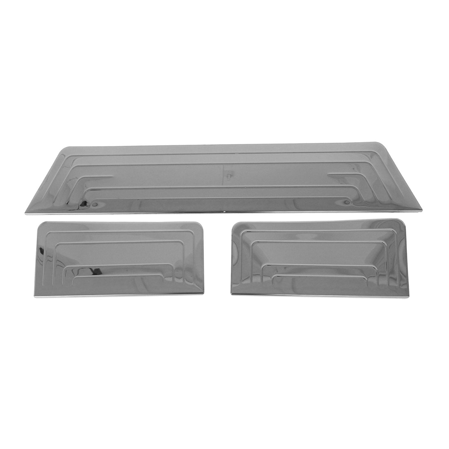 Ornamente prag uși pentru VW Transporter T5 2003-2015, crom închis, 3x