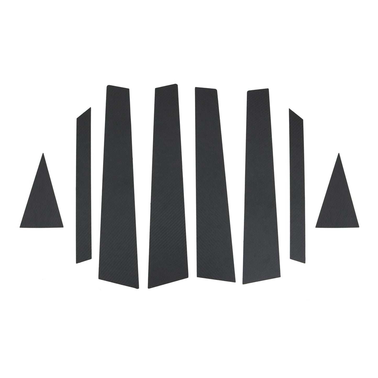 B-Säule Türsäulen Verkleidung für Hyundai Kona 2017-2020 Chrom Kohlefaserfolien