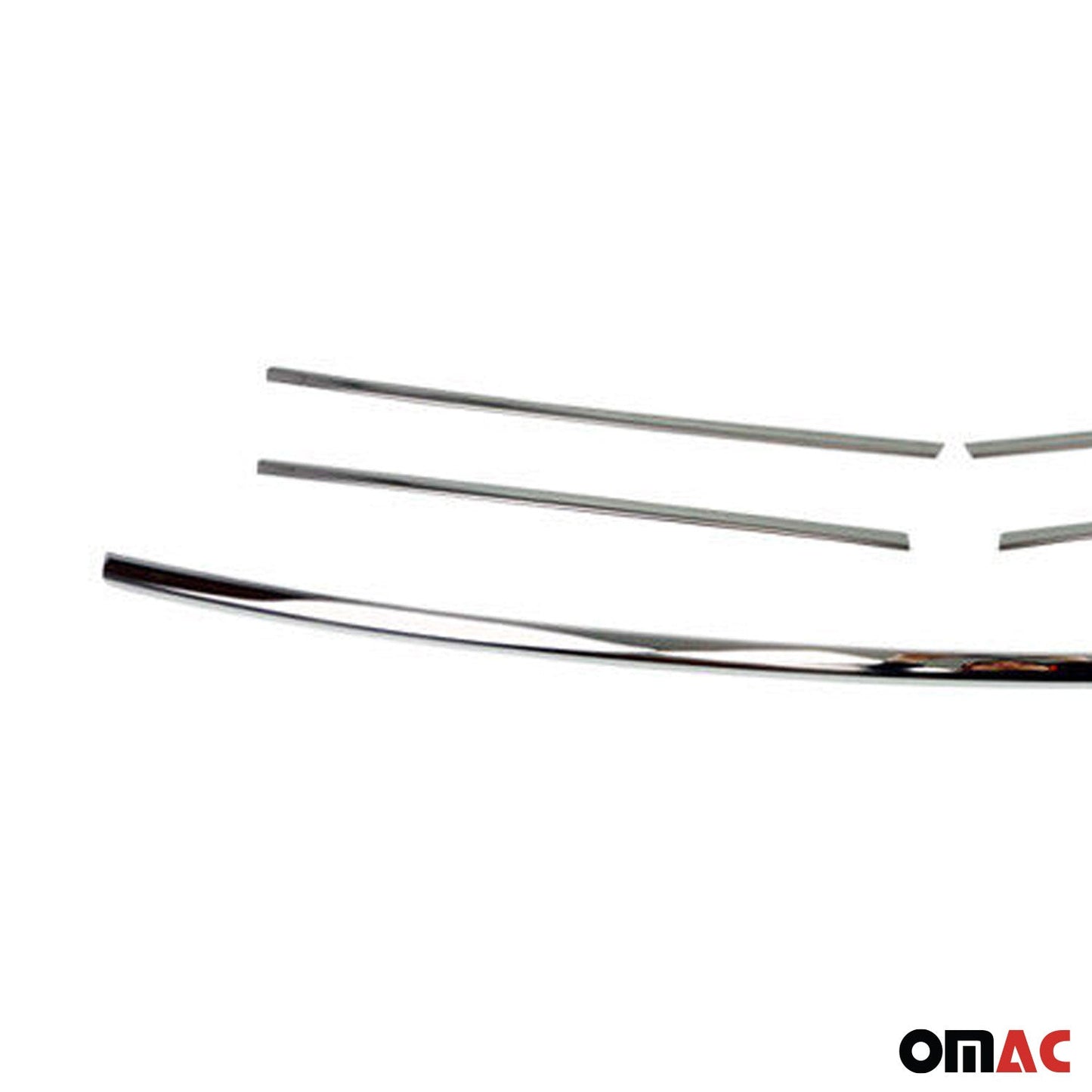 Benzi grilă radiator pentru VW Transporter T5 2009-2015, crom-argintiu, 5x