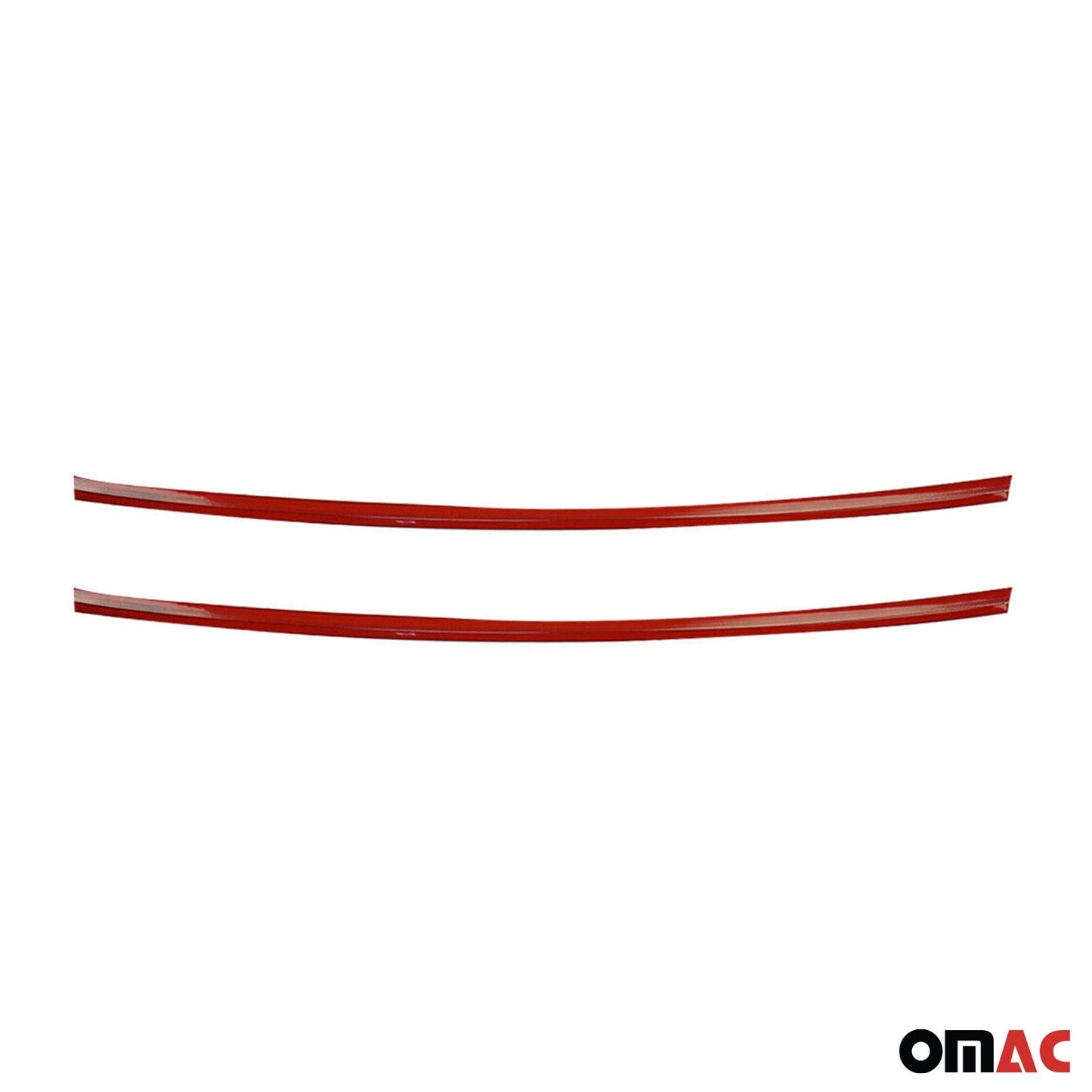 Kühlergrill Leiste Grillleisten für VW T6 Transporter 2015-2019 Edelstahl Rot 2x