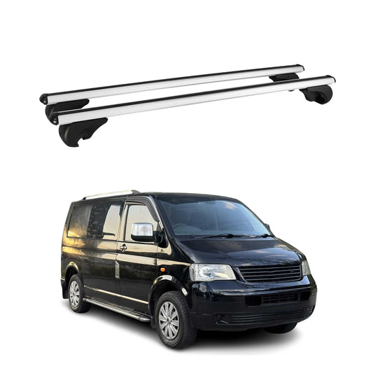 Dachträger Grundtäger für VW T5 T6 Multivan Transporter 2003-2024 75kg Silber 2x