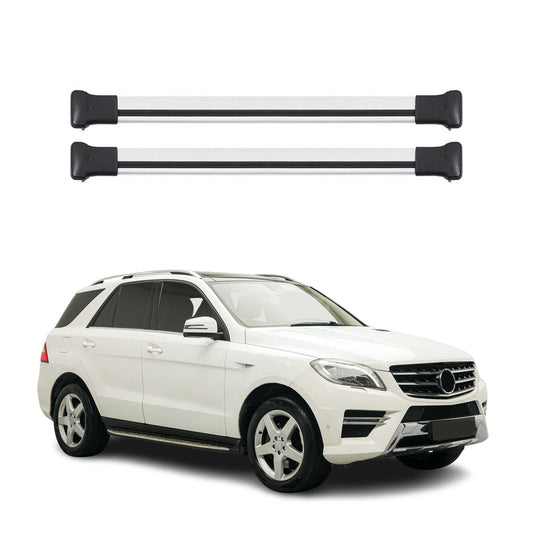 Dachträger Grundtäger für Mercedes ML Klasse GLE W166 2011-2015 75kg Alu Grau 2x