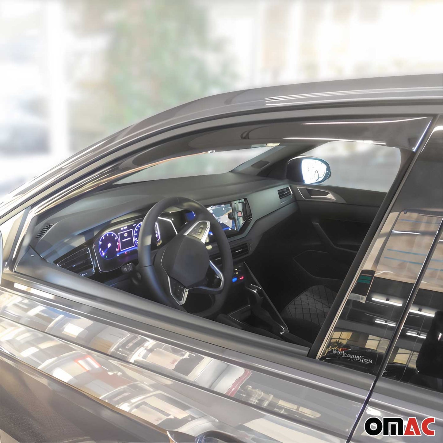 Windabweiser Regenabweiser für VW Taigo 2020-2025 Dunkel Acryl 2tlg