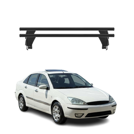 Menabo Portbagaj de plafon pentru Ford Focus 1998-2004 50kg Aluminiu Negru 2 bucăți