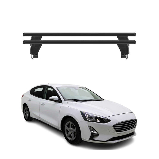 Menabo Portbagaj de plafon pentru Ford Focus 2018-2024 50kg Aluminiu Negru 2 piese