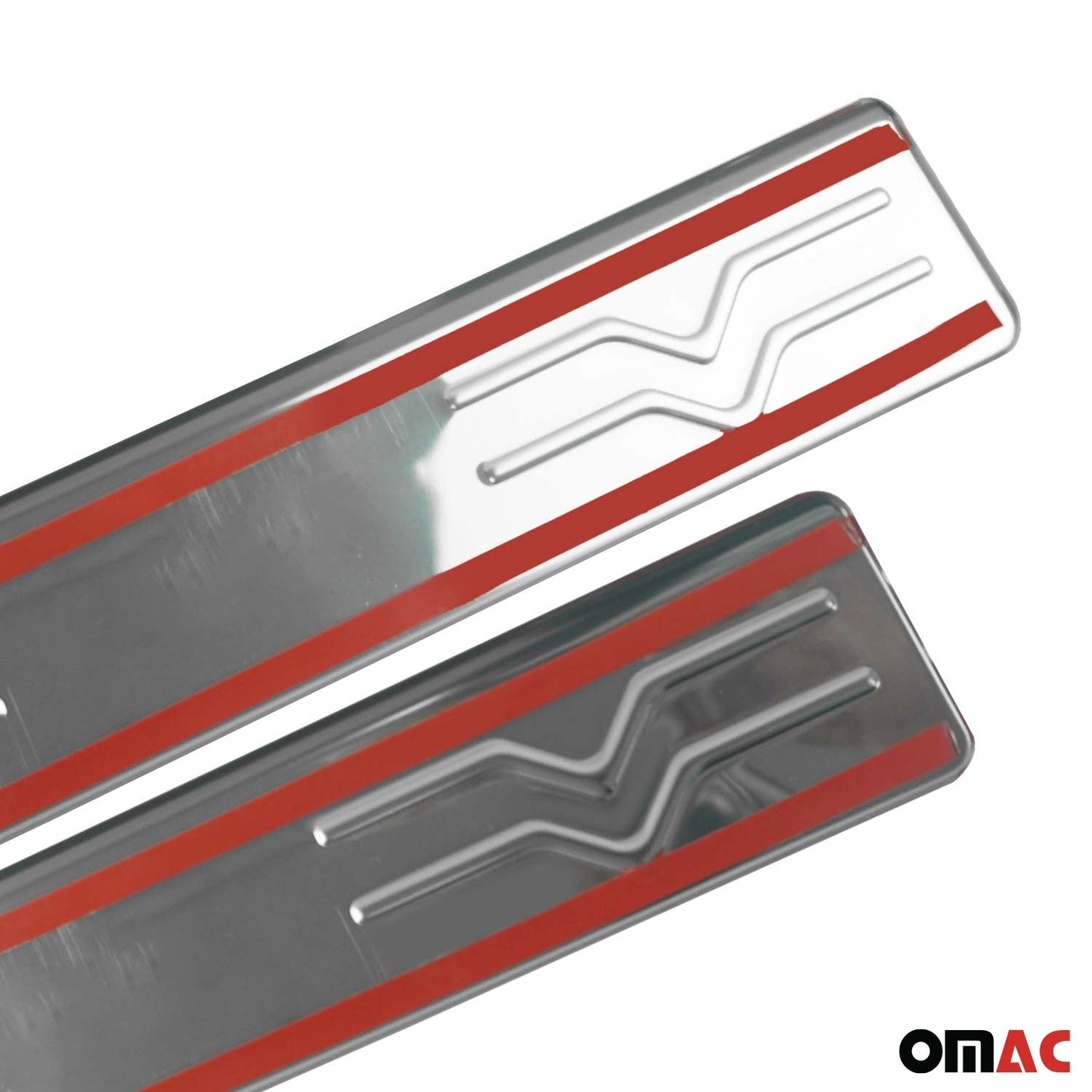 Ornamente prag uși pentru Citroen C4 2010-2018, oțel inoxidabil, argintiu, set 4 piese