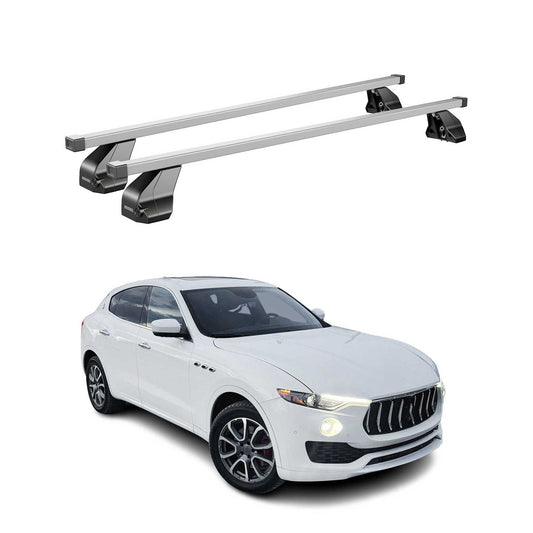 Menabo Dachträger Grundtäger für Maserati Levante 2016-2024 75kg Stahl Silber 2x