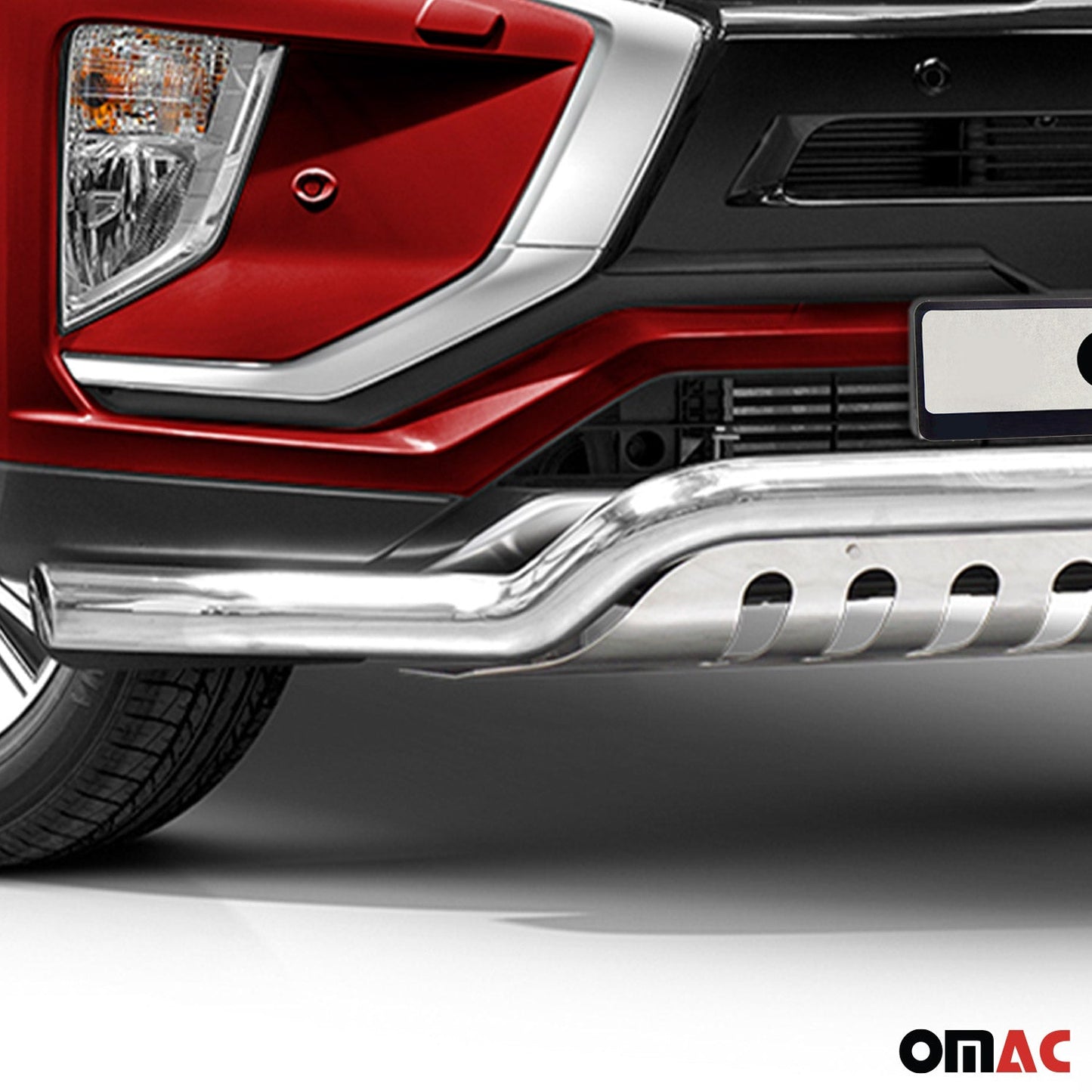 Frontbügelschutz Frontschutz für Mitsubishi Eclipse Cross 2017-2022 ABE Silber