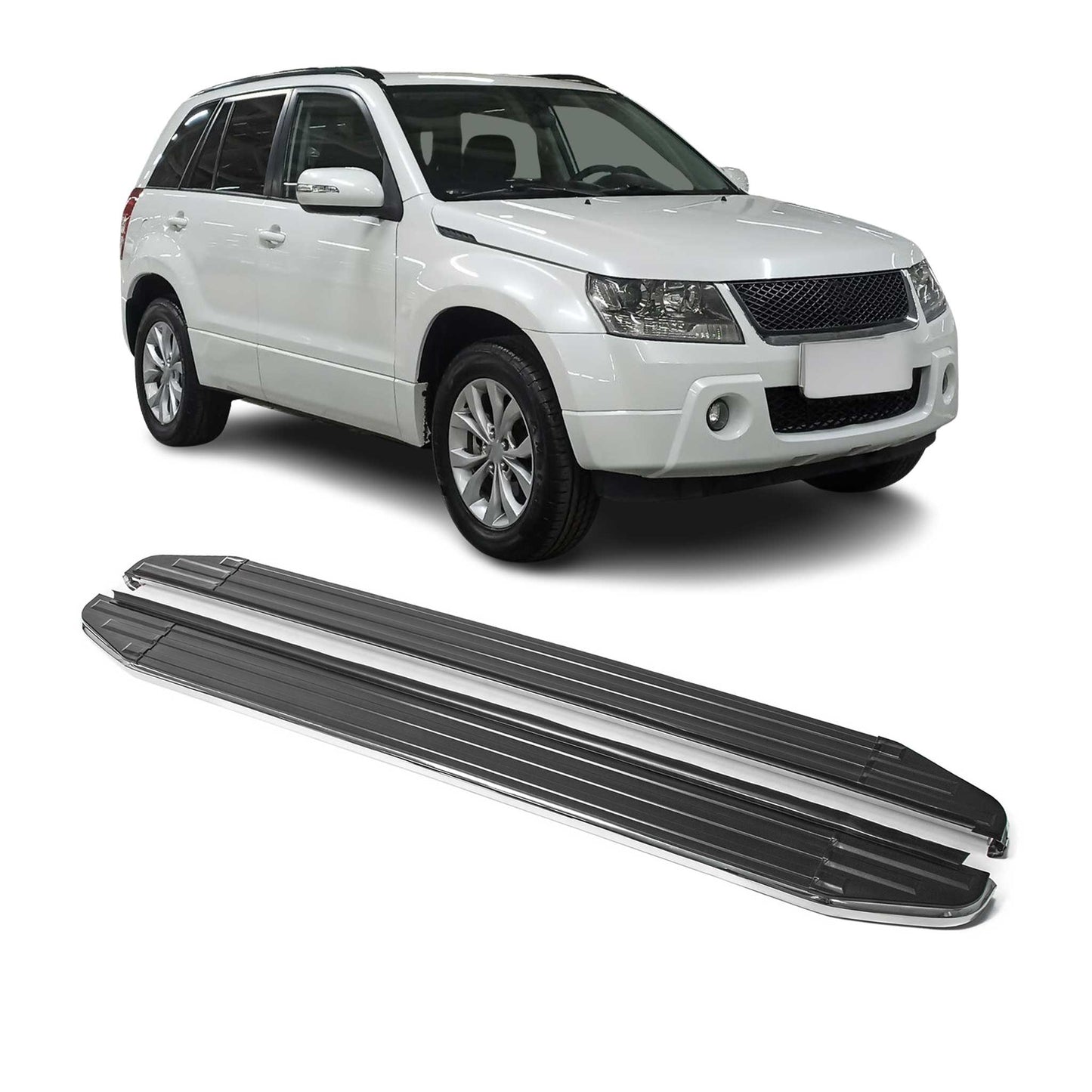 Trittbretter Seitenschweller für Suzuki Grand Vitara 2005-2016 ABE Alu