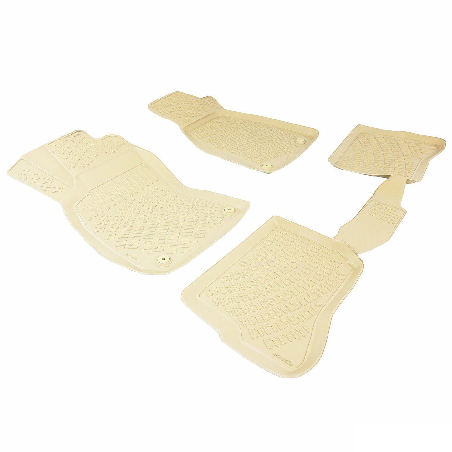 Fußmatten 3D Gummimatten für Skoda Superb 2001-2008 Stufenheck TPE Beige 4x