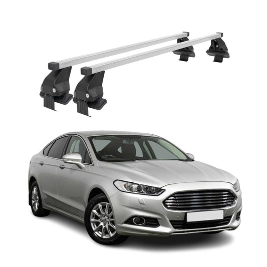 Menabo Portbagaj de plafon pentru Ford Mondeo Saloon 2014-2022 50kg Oțel Argintiu 2x