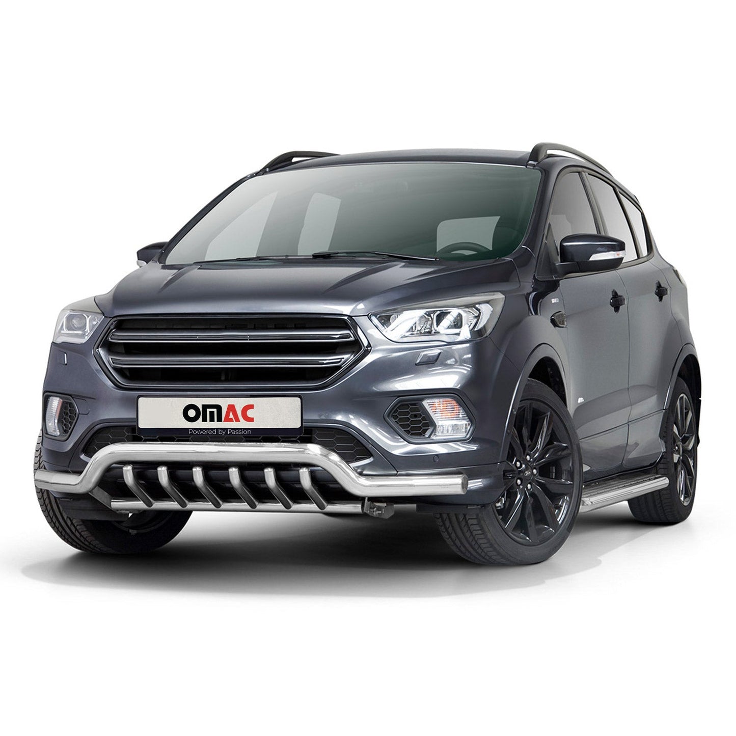 Frontschutzbügel Frontbügel für Ford Kuga 2017-2025 mit ABE Stahl Silber