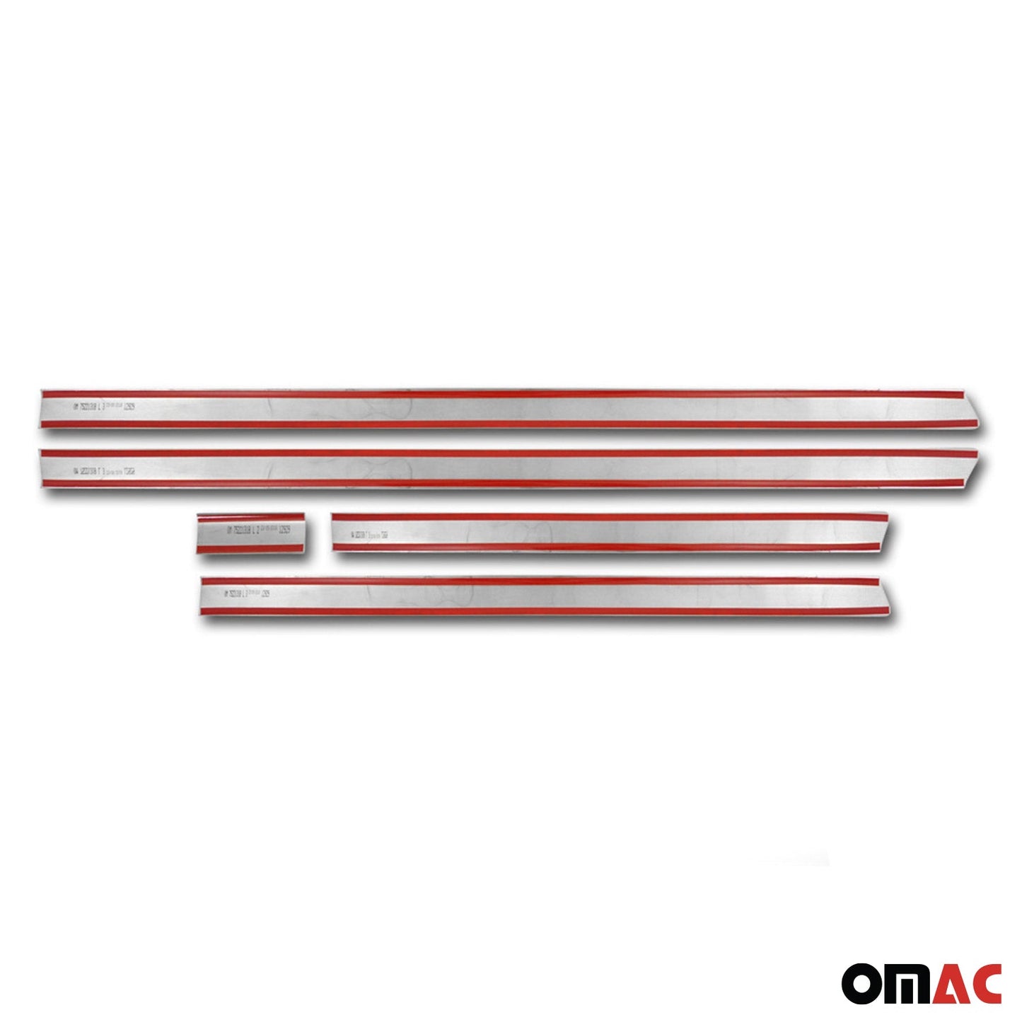 Bandă decorativă laterală ușă, bandă de protecție ușă pentru VW Caravelle T5 2003-2015, scurtă, cromată, 4x