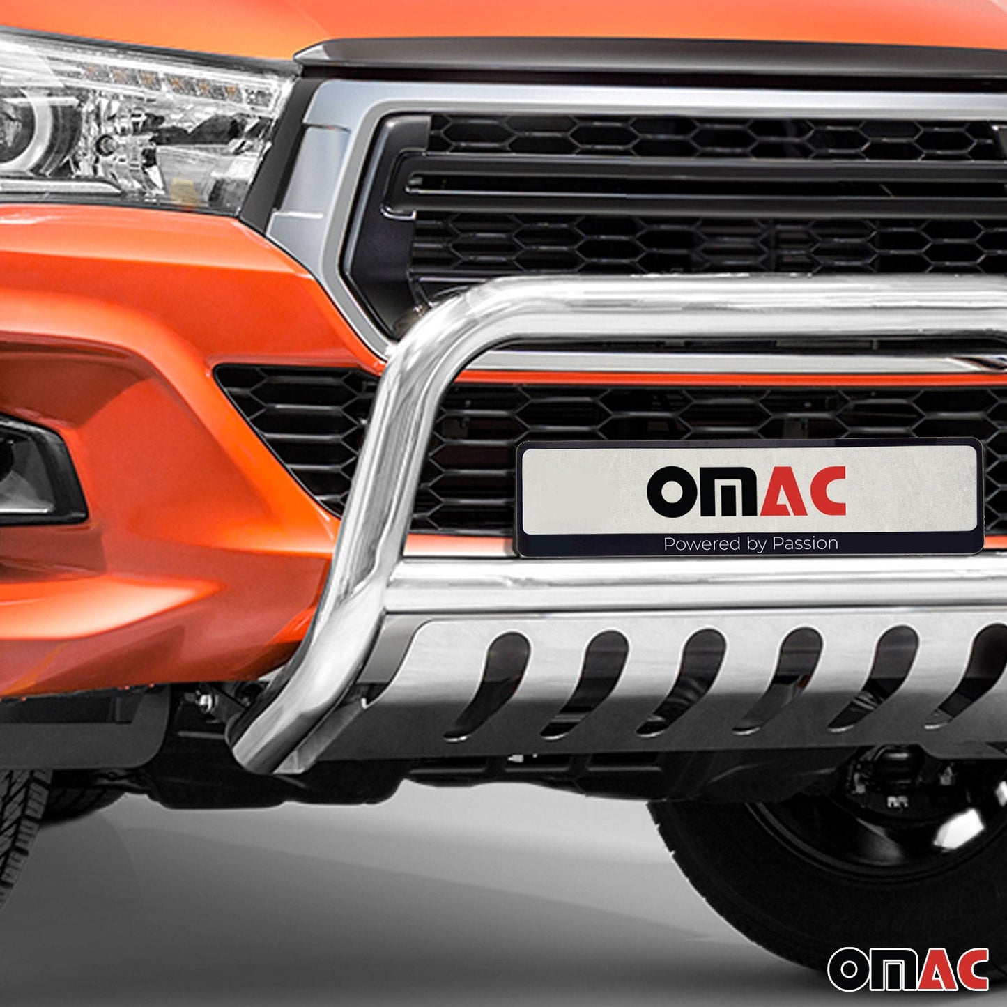 Bară de protecție/buton față pentru Toyota Hilux 2018-2022 cu ABE (omologare de tip germană) oțel inoxidabil argintiu