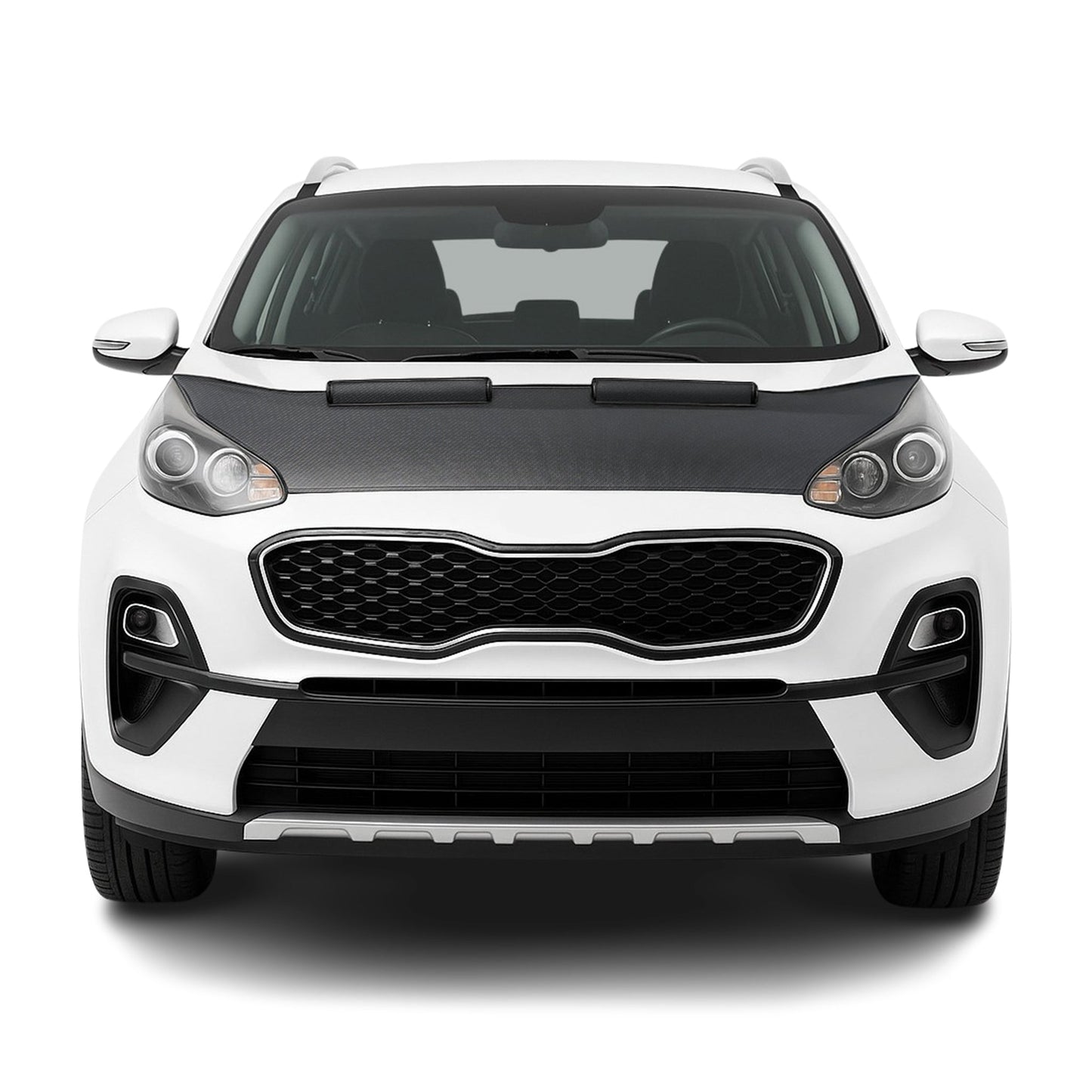 Protecție capotă anti-ciobituri pentru Kia Sportage QL 2017-21, semifabricată în carbon