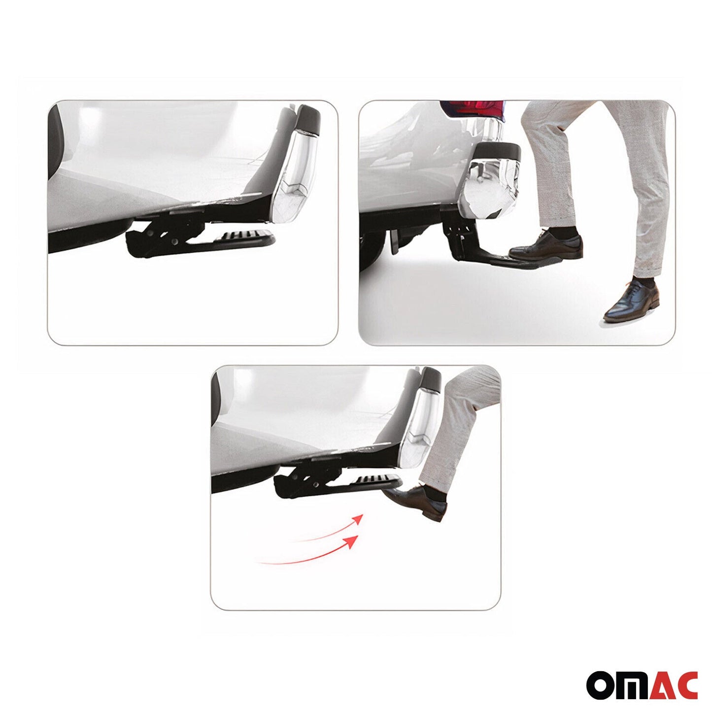 Treaptă spate, pliabilă pentru Mercedes Clasa X 2017-2020, neagră, 1 bucată