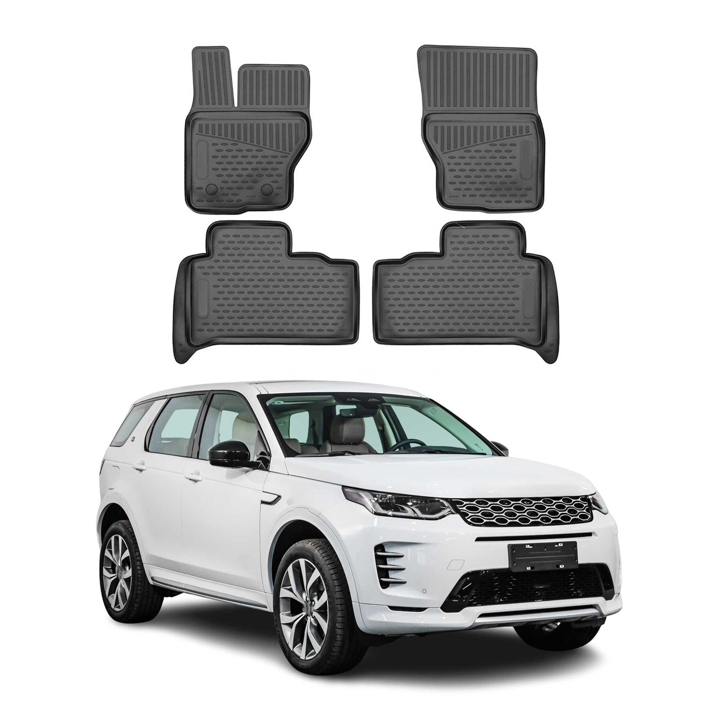 2016-2025 Land Rover Discovery Fußmatten TPE Schwarz 4 tlg