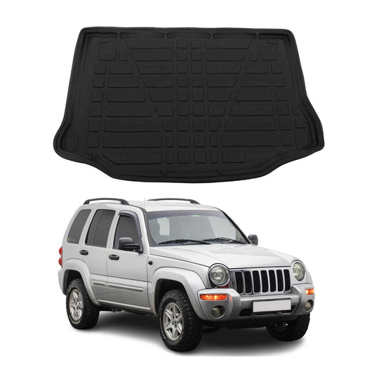 Kofferraumwanne Laderaumwanne für Jeep Cherokee 2002-2007 Gummi TPE Schwarz