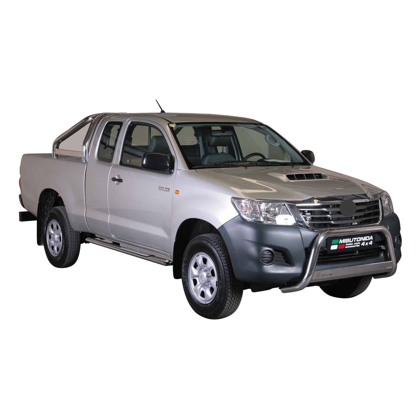 Frontbügel Frontschutzbügel für Toyota Hilux 2011-2015 ø63mm Stahl Silber Schutz