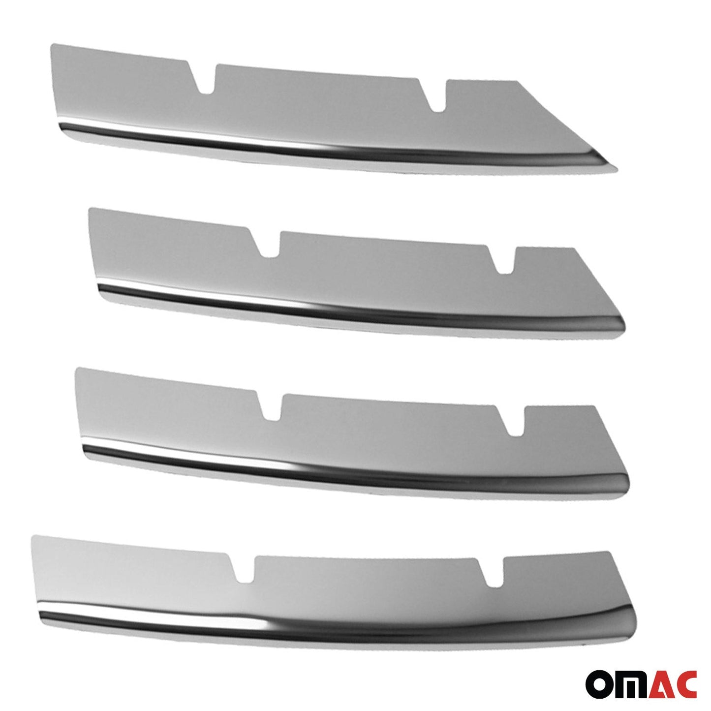 Benzi decorative grilă radiator pentru VW Passat 2005-2010, oțel inoxidabil, argintiu, 8 bucăți