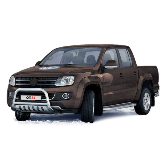 Bară de protecție/buton față pentru VW Amarok 2010-2016 cu ABE (omologare de tip germană) oțel inoxidabil argintiu