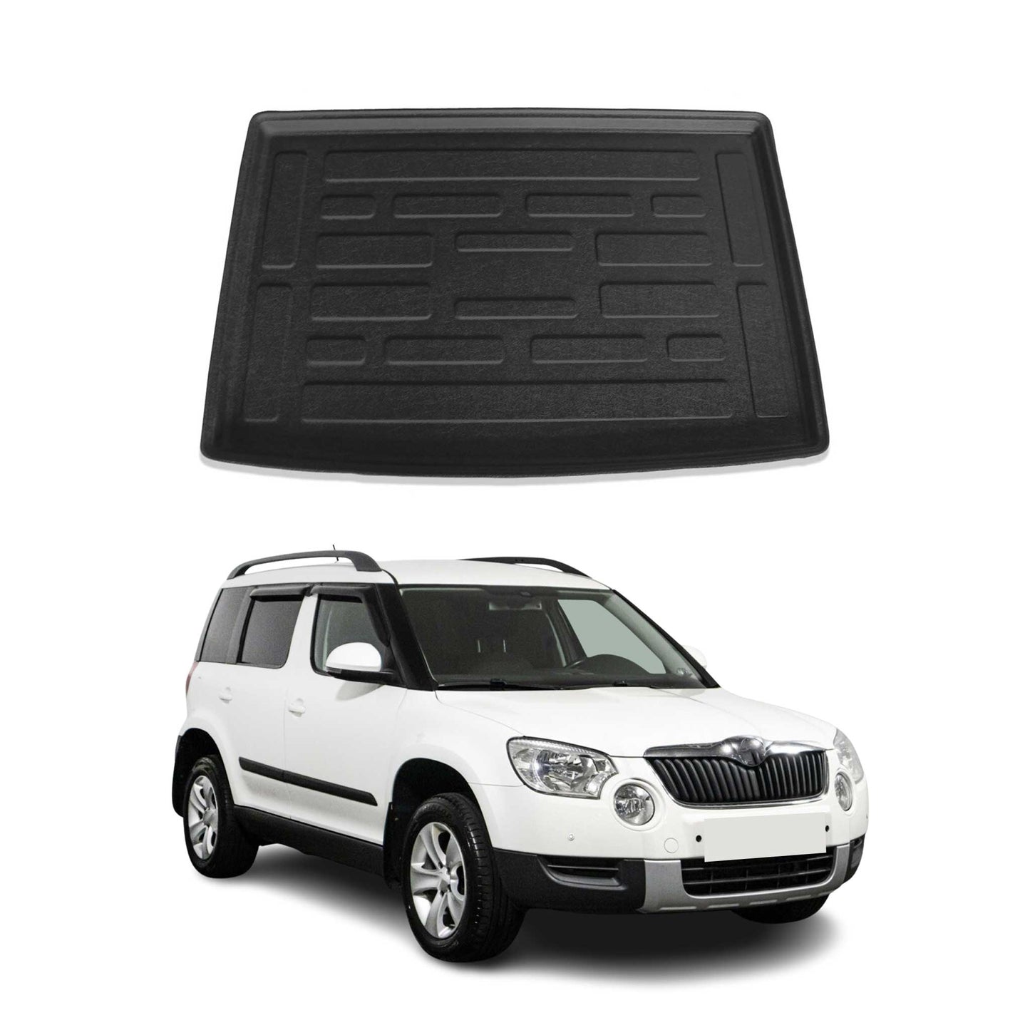 Protecție portbagaj/cargo pentru Skoda Yeti 2010-2013, cauciuc TPE, negru