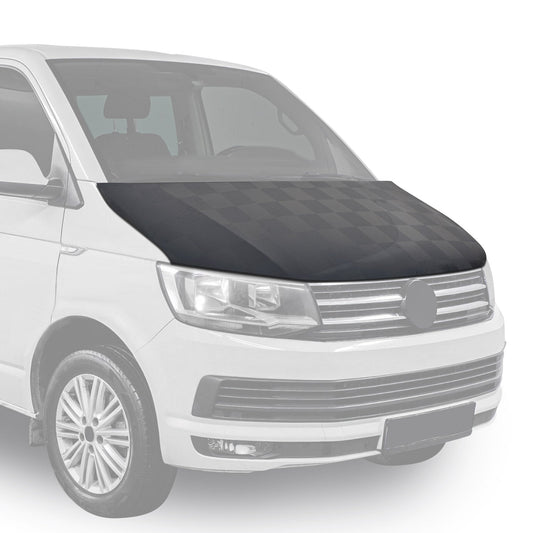 Protecție capotă anti-ciobituri pentru Ford Transit Tourneo Custom 2013-2024, model Checkered