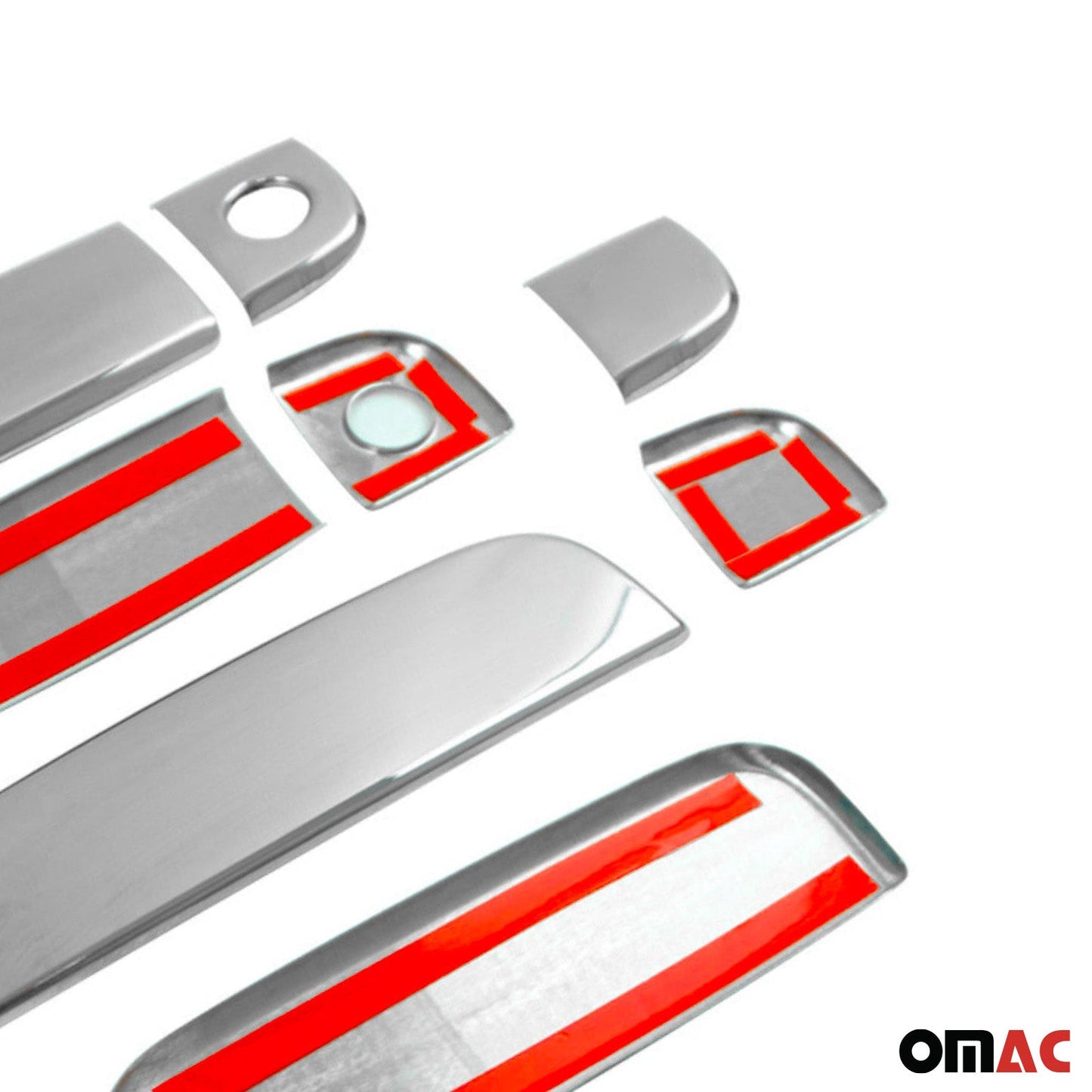 Türgriff Blende Türgriffkappen für Kia Soul 2008-2014 4-Tür Edelstahl Silber 8x