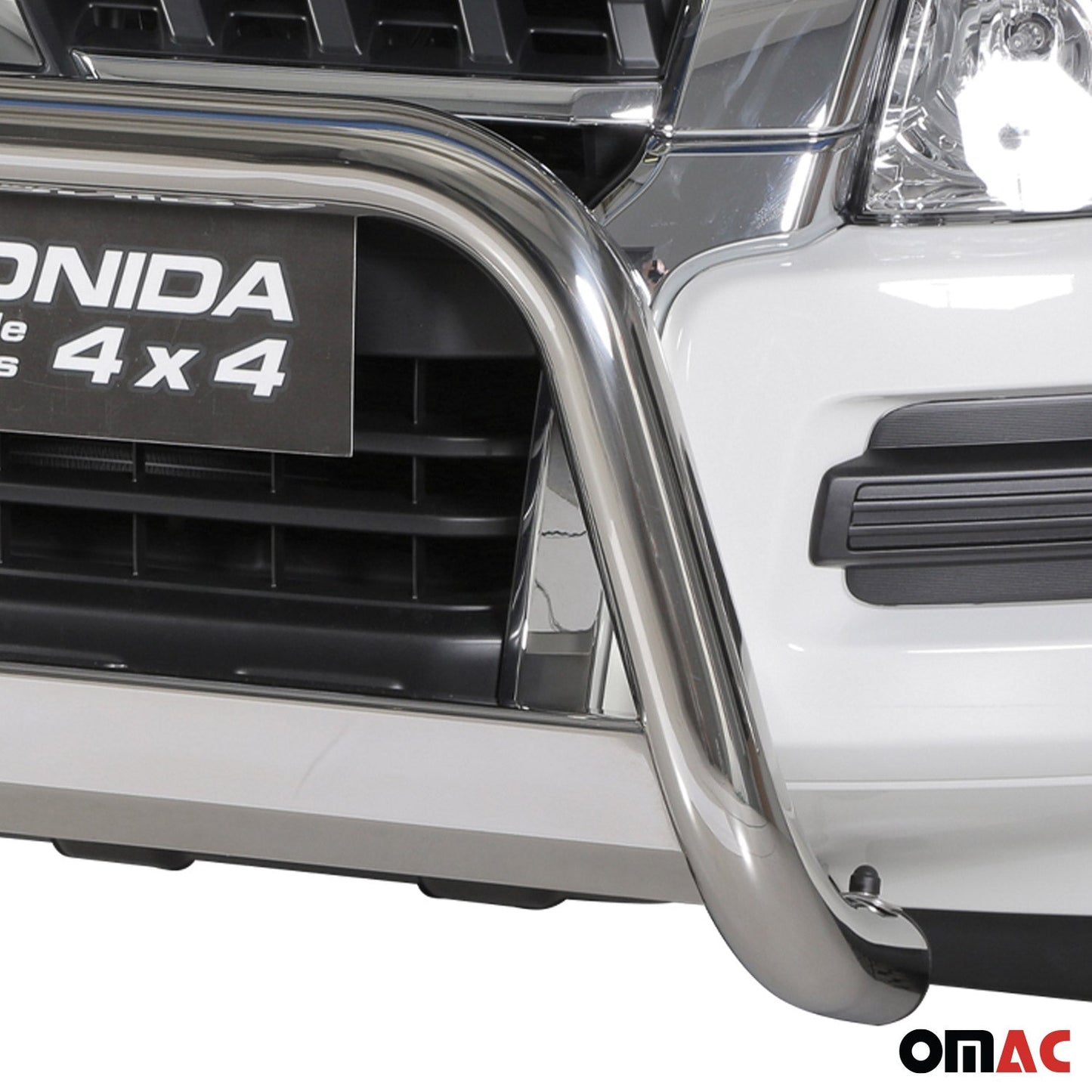 Frontbügel Frontschutzbügel für Mitsubishi Pajero 2015-2021 ø63mm Stahl Silber