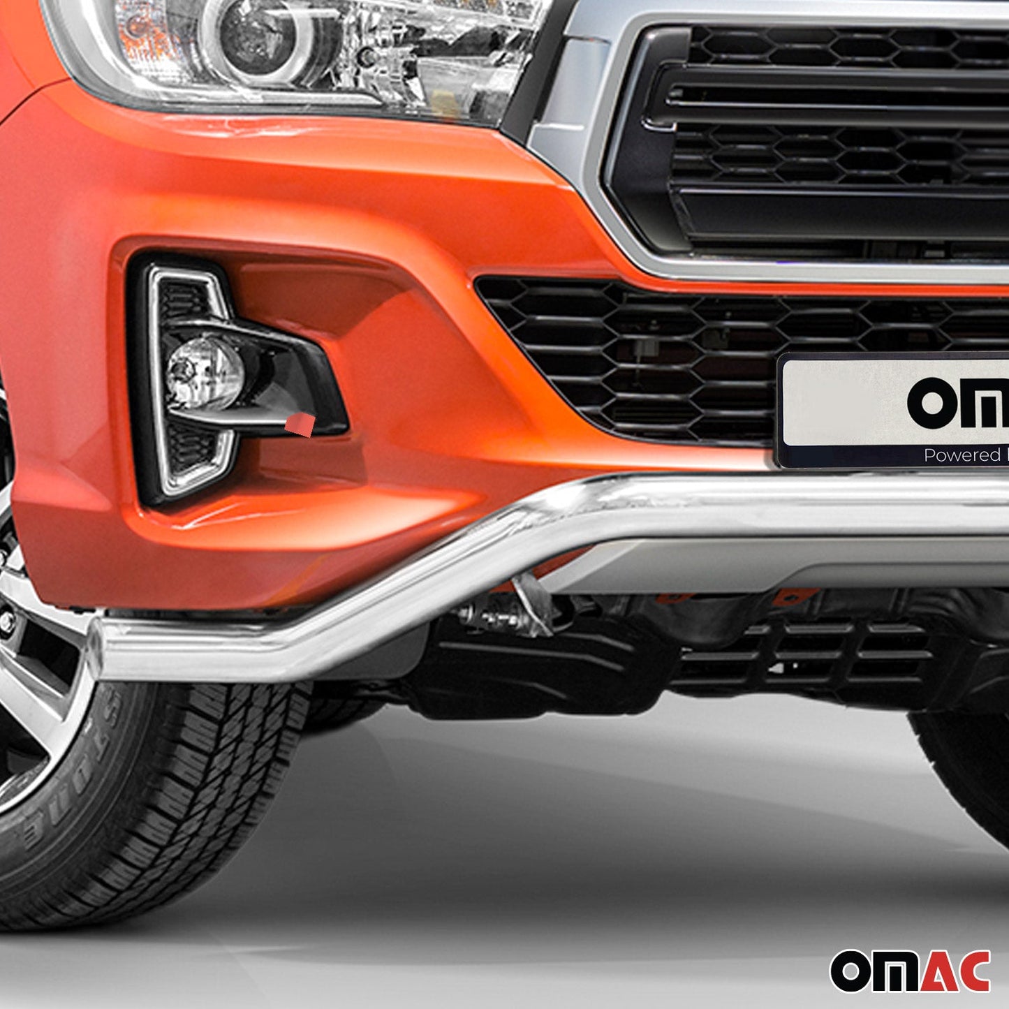 Bară de protecție față, bară de protecție față pentru Toyota Hilux 2018-2022, oțel, omologată ABE, argintiu