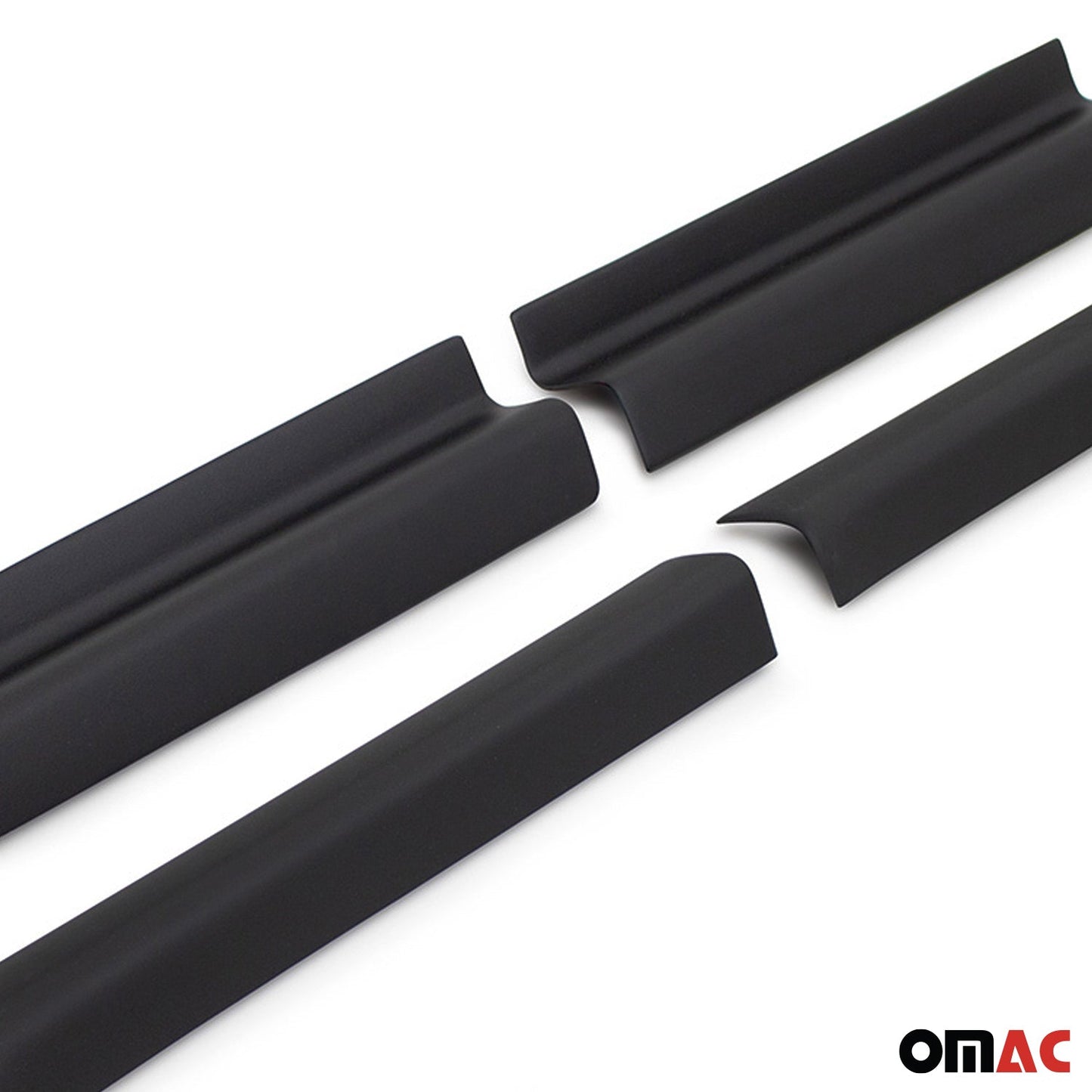 Ornamente prag uși pentru VW Caddy 2015-2021 ABS negru set 2 piese