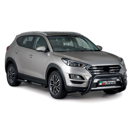 Bară de protecție/buton față pentru Hyundai Tucson 2018-2021, ø76mm, oțel, negru