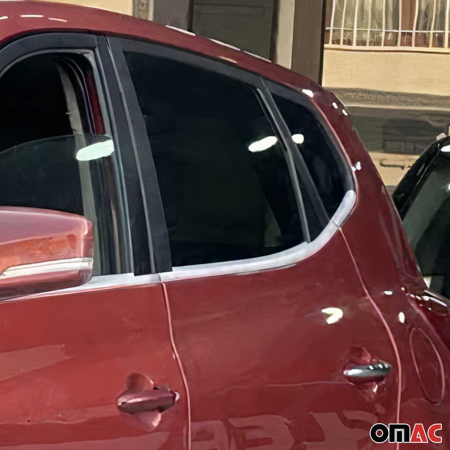 Benzi decorative pentru geamuri pentru Hyundai ix20 2010-2021, oțel inoxidabil cromat, 8 bucăți