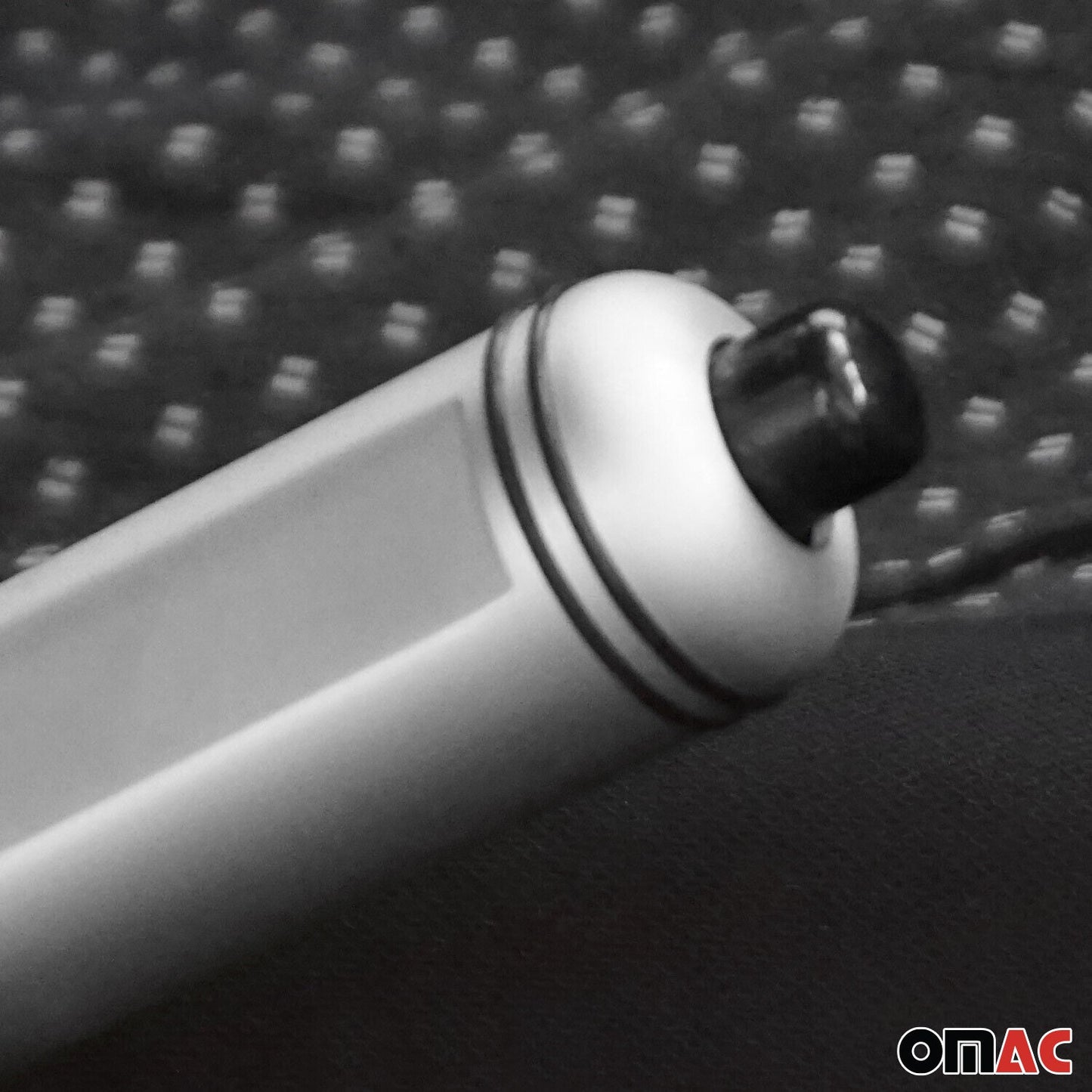 Manetă frână de mână pentru Peugeot 206 1998-2012 aluminiu argintiu