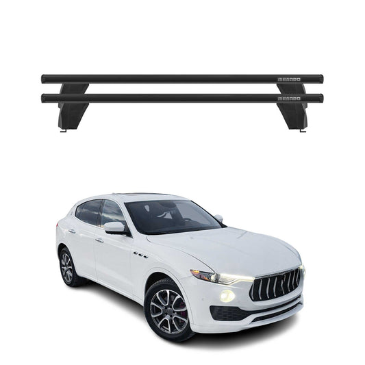 Menabo Dachträger Grundtäger für Maserati Levante 2016-2024 75kg Alu Schwarz 2x