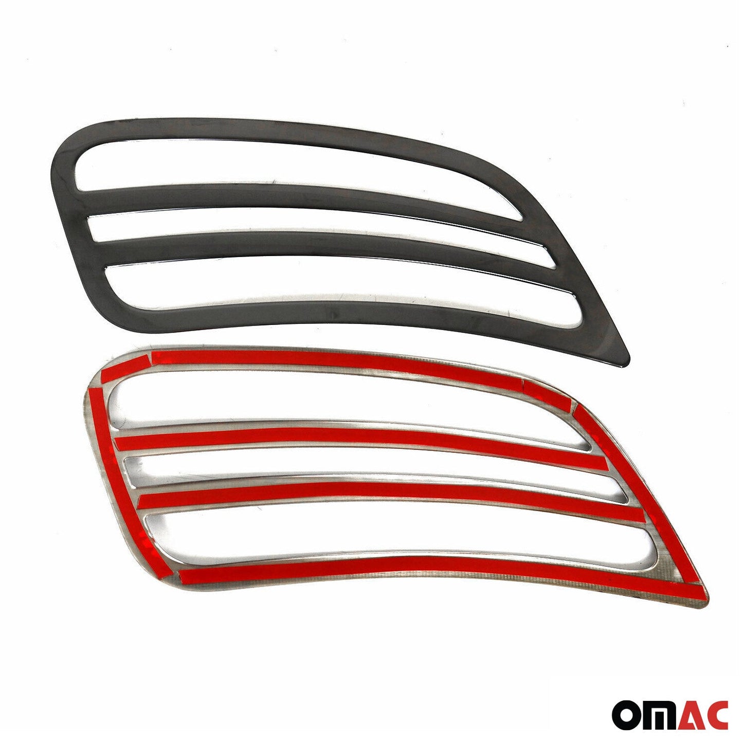 Benzi decorative grilă auto pentru Mercedes Sprinter 2018-2025, crom închis, 2x