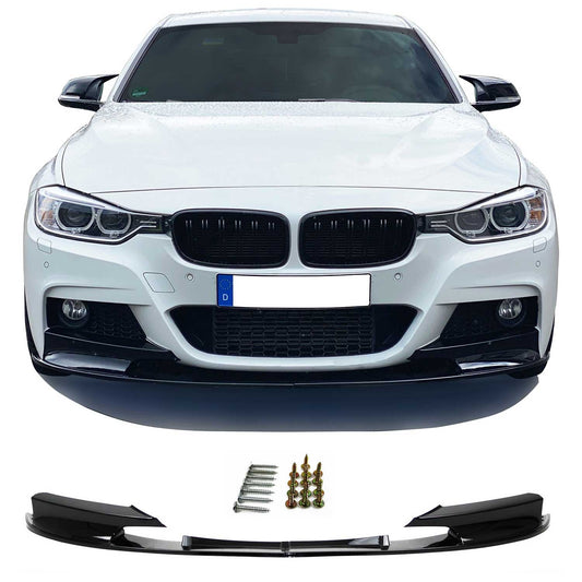 Przedni spoiler zderzaka JOM do BMW F30 F31 2011-2019, połysk, czarny