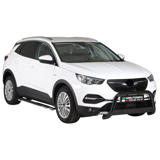 Bară de protecție/buton față pentru Opel Grandland X 2017-2021 ø63mm oțel negru