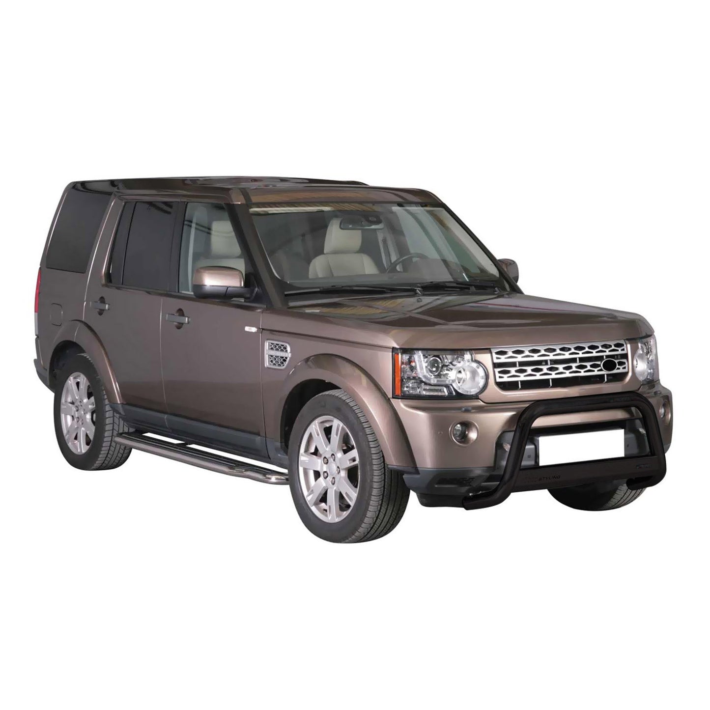 Bară de protecție/buton față pentru Land Rover Discovery 4 2009-2016 ø63mm Negru