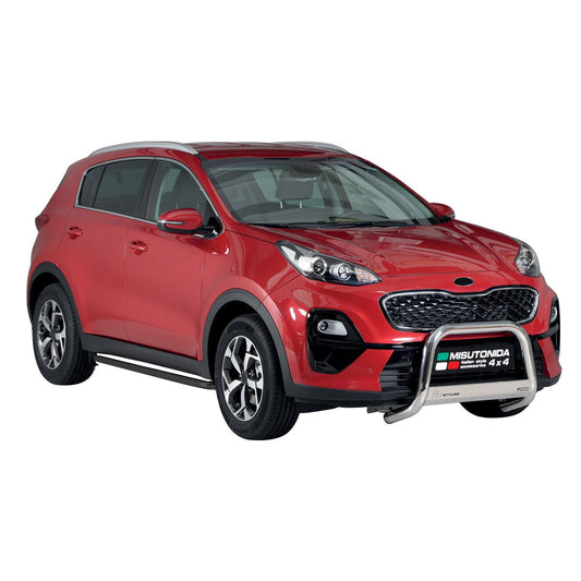 Stalowe osłony progów/rurki progowe do Kia Sportage 2016-2020, czarne