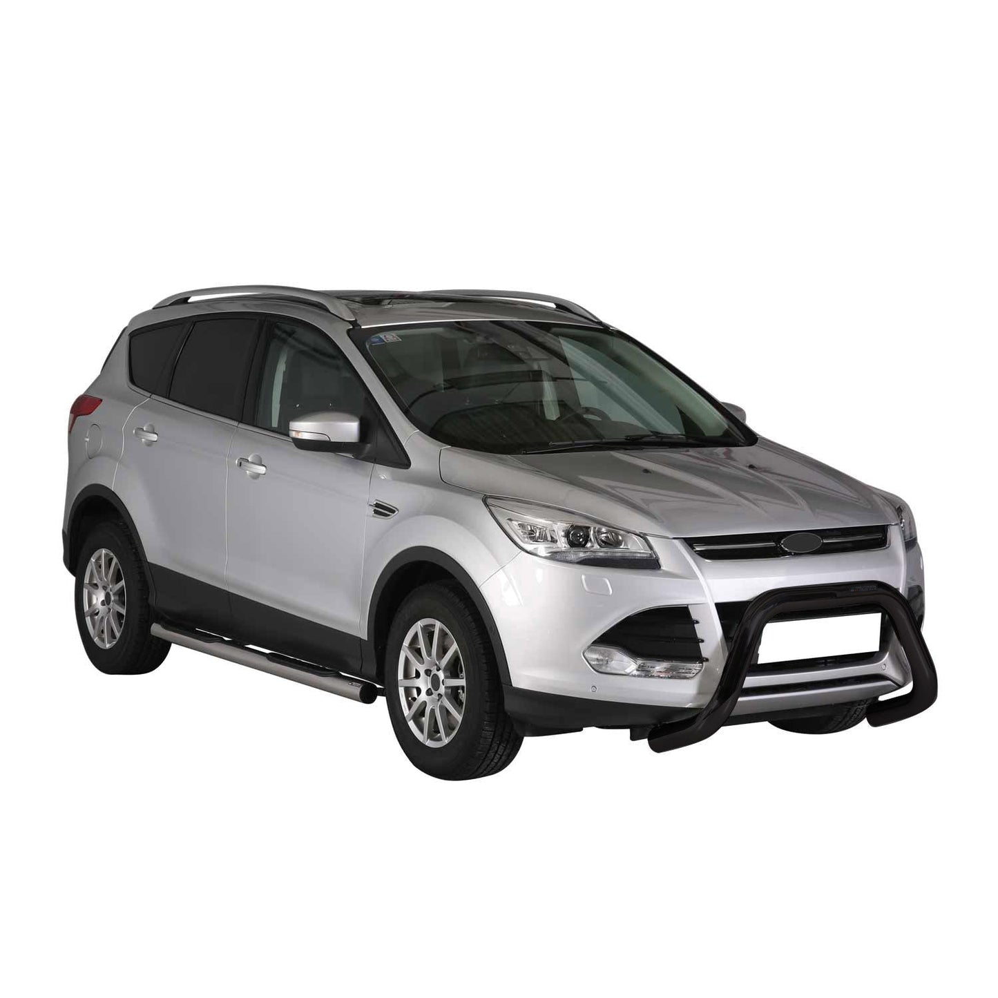 Bară de protecție/buton față pentru Ford Kuga 2013-2016, ø76mm, oțel, negru, protecție