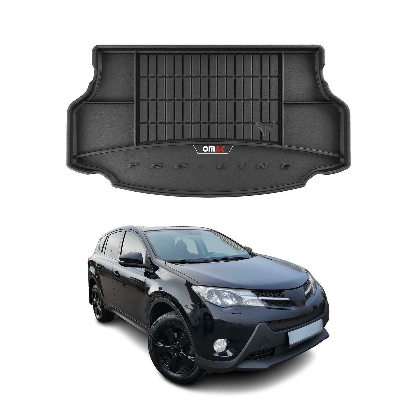 OMAC Gummi Kofferraumwanne für Toyota RAV4 Hybrid 2015-2019 TPE Laderaumwanne