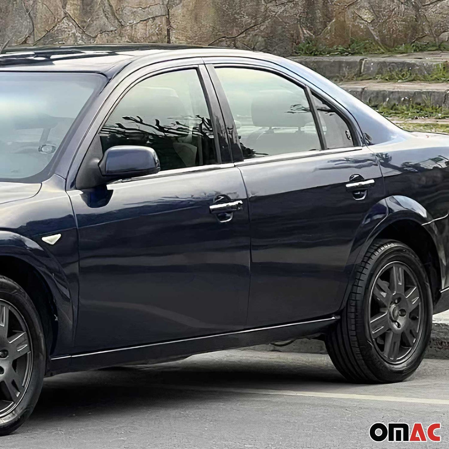 Fensterleisten Zierleisten für Ford Mondeo mk3 Limo 2000-2007 Edelstahl Chrom 4x