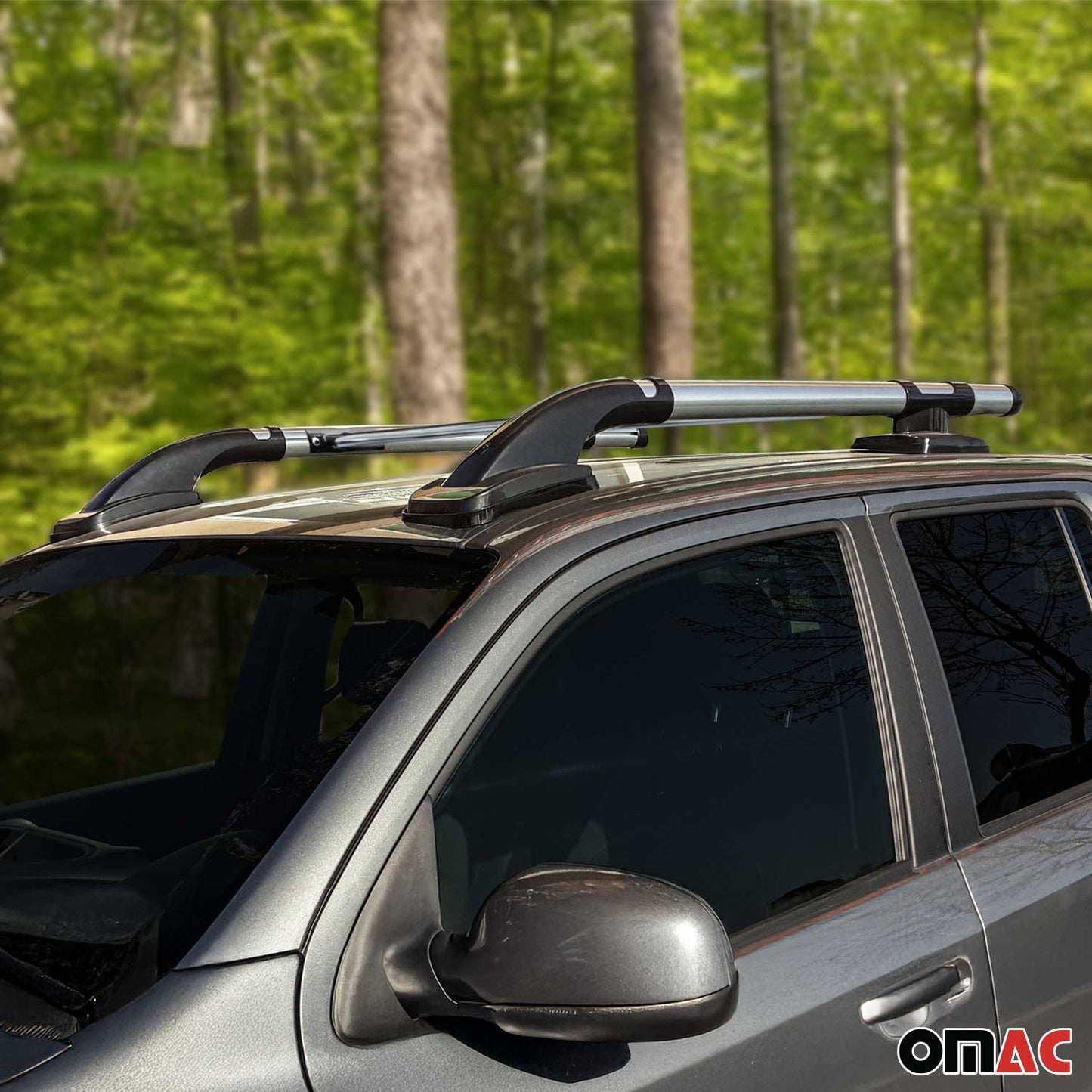 Dachreling Dachträger Satz für Ford Ranger Double Cab 2 2007-2012 Alu Grau 4x